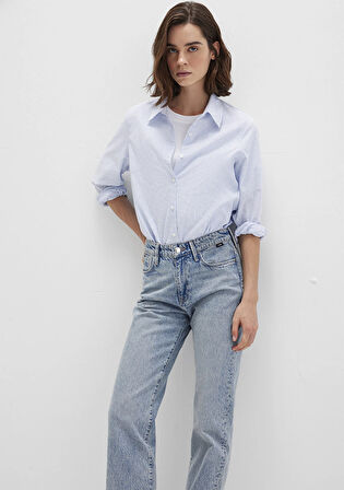 Kareli Mavi Gömlek 1211168-83150