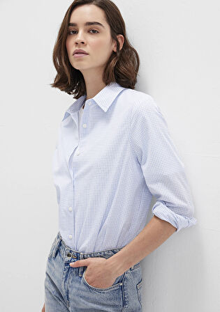 Kareli Mavi Gömlek 1211168-83150