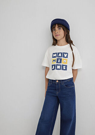 Mavi Jeans Baskılı Ekru Tişört 7610366-70057