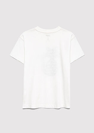 Kedi Baskılı Ekru Tişört 7610360-70057