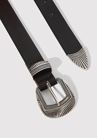 Siyah Suni Deri Kemer 1913652-900