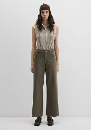 Paloma Haki Gabardin Pantolon 1010114-91195