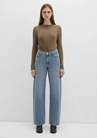 Breezy Mavi Jeans Extra Puslu Açık Mavi Jean Pantolon 1012651-91234