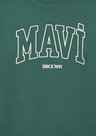 Mavi Since 1991 Baskılı Yeşil Tişört 6610369-71930