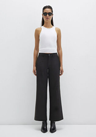 Suni Süet Siyah Pantolon 1011087-900