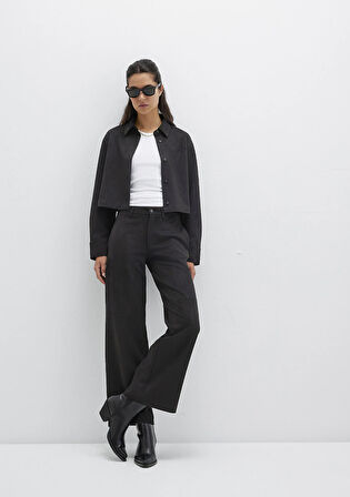 Suni Süet Siyah Pantolon 1011087-900