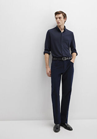 Lacivert Kadife Pantolon 0010509-70490