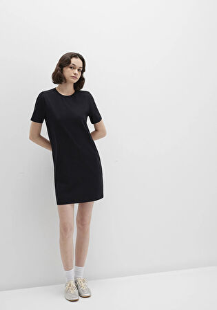 Siyah Mini Elbise 1310773-900