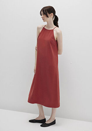 Kırmızı Midi Elbise 1310770-70450