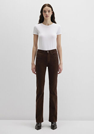Maria Kahverengi Kadife Pantolon 101225-91316