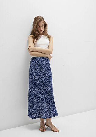 Baskılı Lacivert Etek 1310583-91323