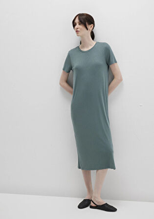 Yeşil Midi Elbise 1310777-71917