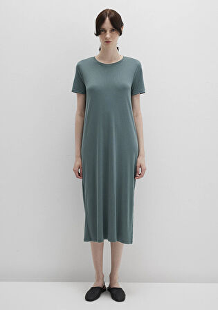 Yeşil Midi Elbise 1310777-71917