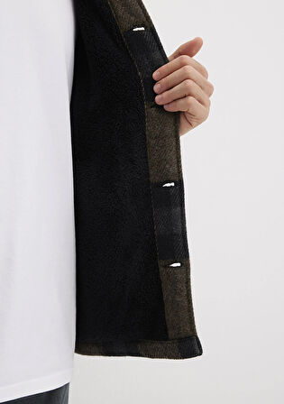 Yün Karışımlı Kareli Ceket 0110749-91230