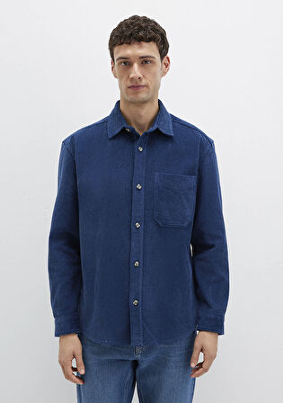 Lacivert Kadife Gömlek 0211749-80925