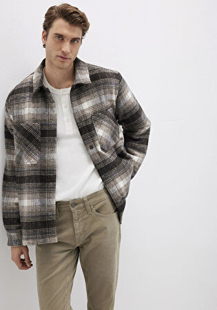 Kareli Kahverengi Ceket 0110745-91228