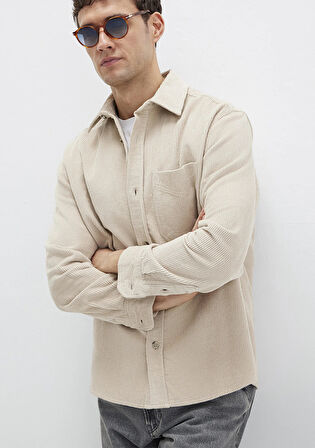 Bej Kadife Gömlek 0211749-70039