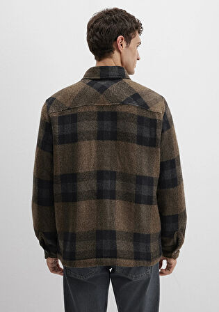 Yün Karışımlı Kareli Ceket 0110749-91230