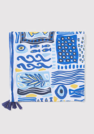 Nazar Boncuğu Desenli Havlu 1913655-28616