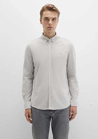 Çizgili Haki Gömlek 0211402-91332