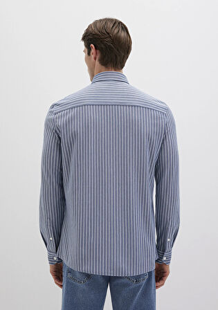 Çizgili Mavi Gömlek 0211404-91333