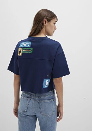 Hogwarts Baskılı Lacivert Tişört 1613674-70488