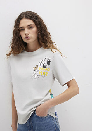 Mickey Moyse Baskılı Gri Tişört 1613673-70077