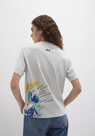 Mickey Moyse Baskılı Gri Tişört 1613673-70077