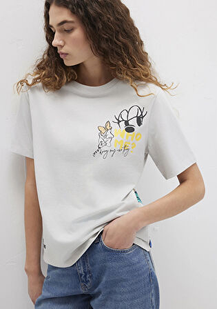 Mickey Moyse Baskılı Gri Tişört 1613673-70077
