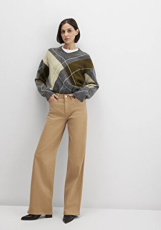 Malibu Bej Gabardin Pantolon 1010152-91198