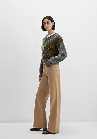 Malibu Bej Gabardin Pantolon 1010152-91198