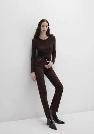 New York Kahverengi Gabardin Pantolon 101441-91340