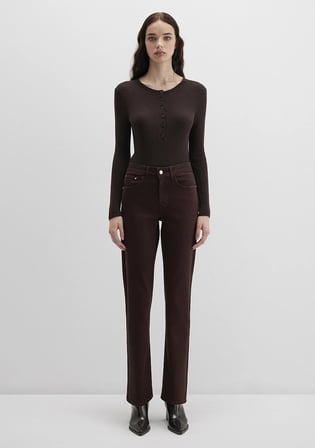 New York Kahverengi Gabardin Pantolon 101441-91340