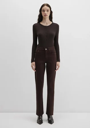 New York Kahverengi Gabardin Pantolon 101441-91340
