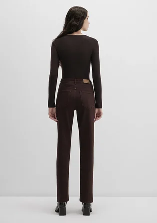 New York Kahverengi Gabardin Pantolon 101441-91340
