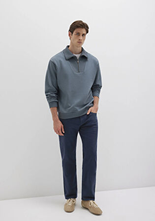 Lisbon Koyu Lacivert Denim Gabardin Pantolon 0010039-90682