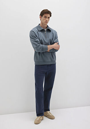 Lisbon Koyu Lacivert Denim Gabardin Pantolon 0010039-90682