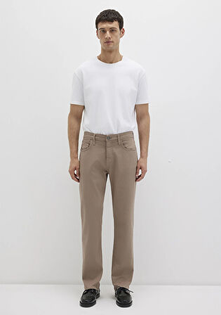 Lisbon Kahverengi Denim Gabardin Pantolon 0010039-90681