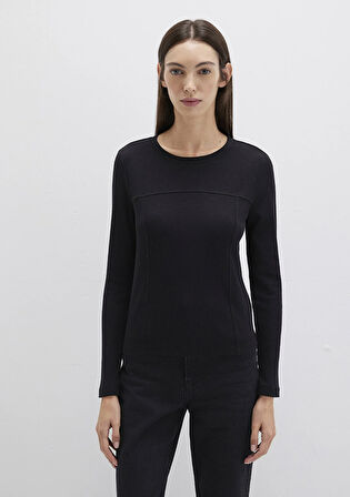 Siyah Uzun Kollu Tişört 1613625-900