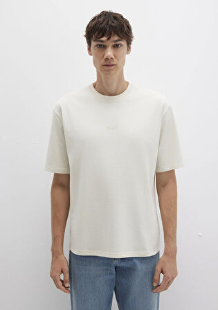 Mavi Baskılı Bej Tişört 0613093-70134