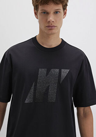 Mavi Pro Logo Baskılı Siyah Tişört 0613086-900