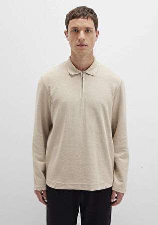 Bej Uzun Kollu Tişört 0613045-70039