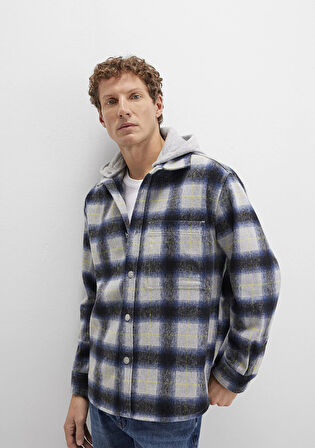 Yün Karışımlı Kareli Gömlek 0211786-91301