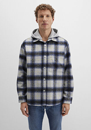 Yün Karışımlı Kareli Gömlek 0211786-91301