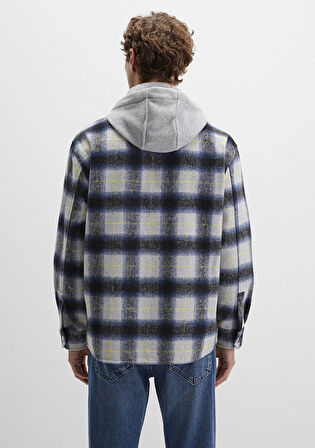 Yün Karışımlı Kareli Gömlek 0211786-91301