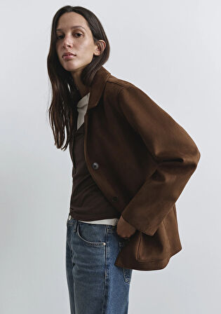 Suni Süet Kahverengi Blazer 1110831-87736