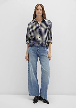 Lacivert Ekose Gömlek 1211298-83154