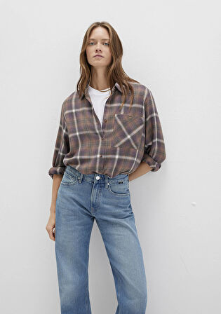 Kareli Kahverengi Gömlek 1211284-83169