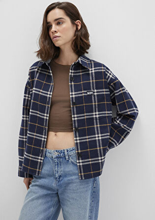 Lacivert Ekose Gömlek 1211296-91233