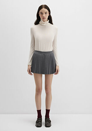 Antrasit Şort Etek 1410235-80023